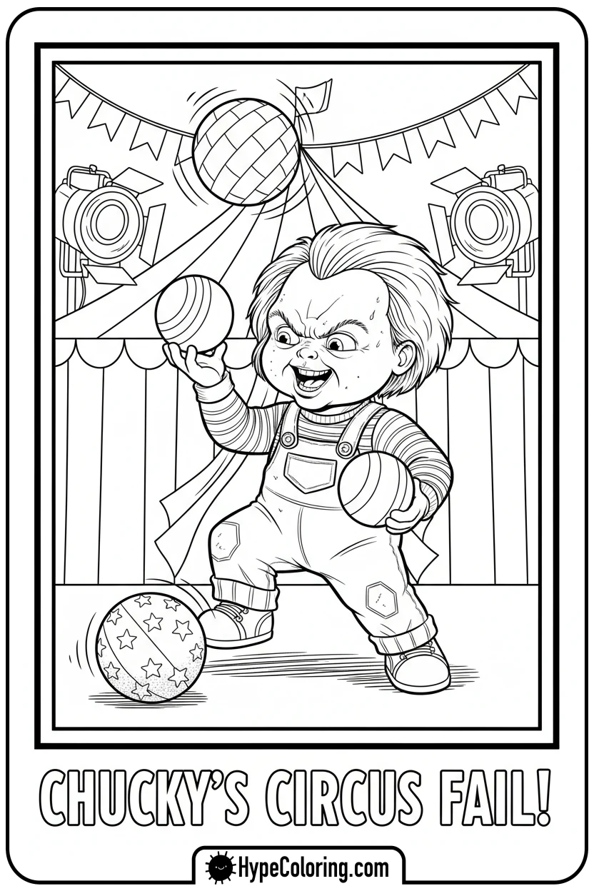 Click to download PDF chucky-juggling-balls - chucky color page