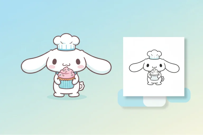 cinnamoroll-proudly-presenting-a-perfectly - cinnamoroll cute coloring page for blind boxes