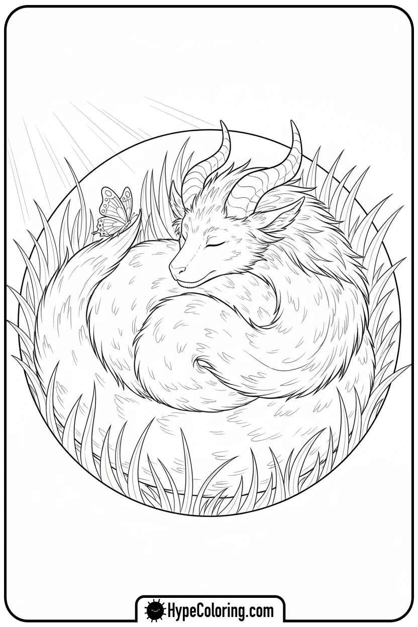 zolphius-with-butterfly - garten of banban coloring pages