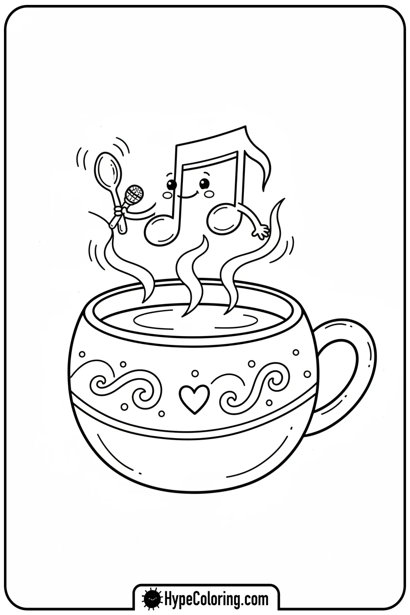 singing-hot-chocolate-mug - hot chocolate coloring page