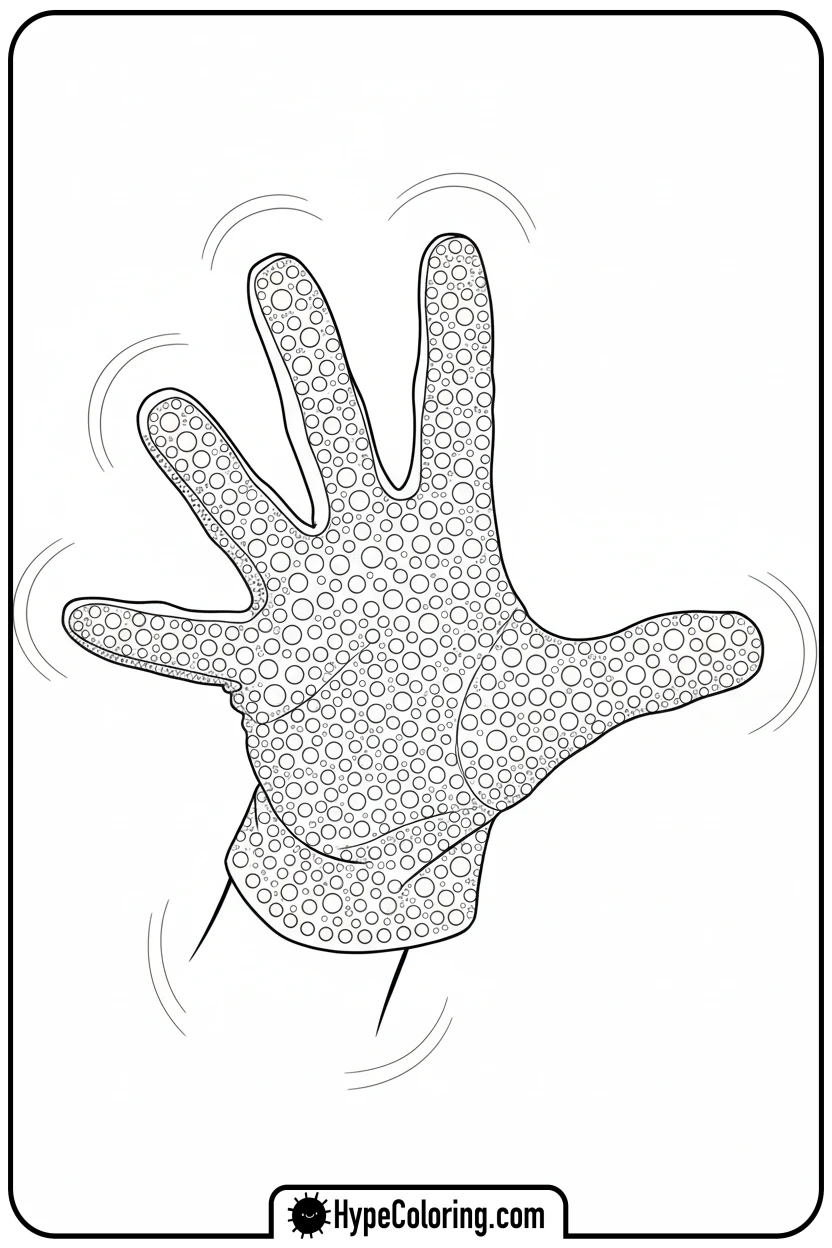 mj-s-sparkly-glove-reaching-out - michael jackson coloring pages