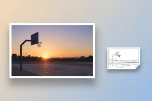 a-serene-view-of-an - nba basketball coloring pages