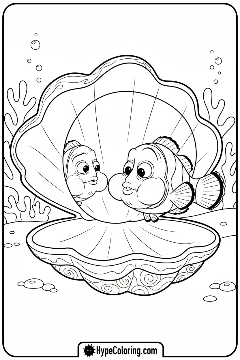 nemo-funny-reflection - nemo color page