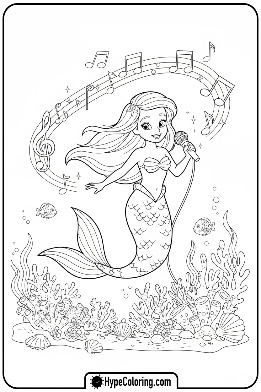 molly-singing-underwater - nick jr coloring pages