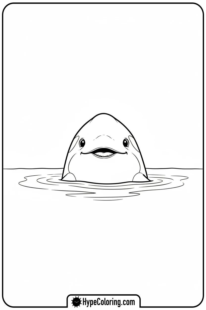 orca-spyhopping-curiously - orca coloring pages