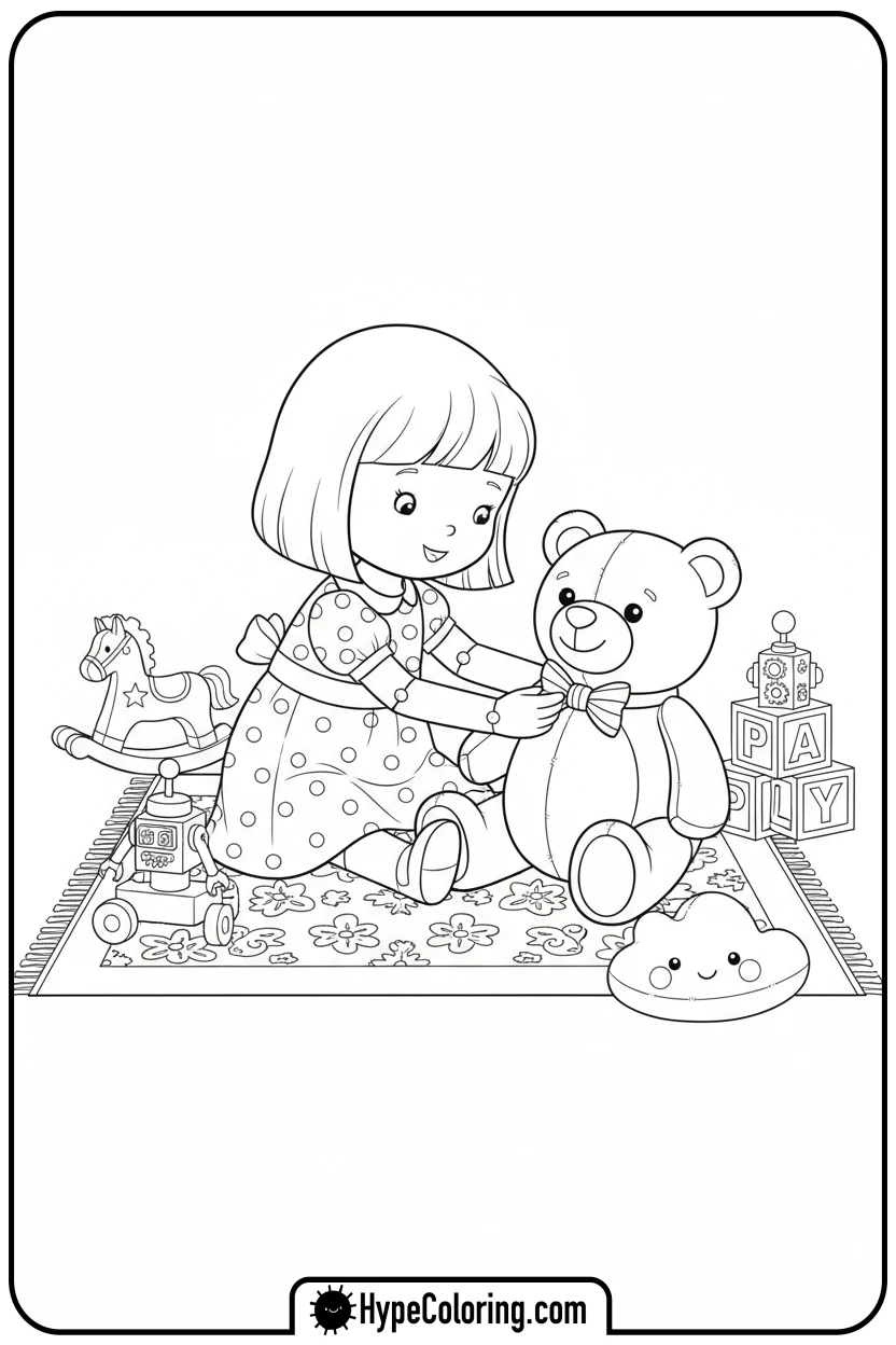 paper-doll-dressing-teddy-bear - paper doll coloring pages