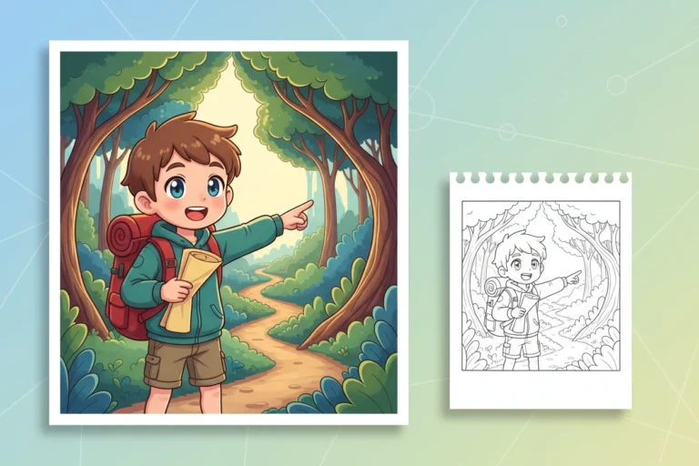 cute-anime-boy-with-a - cute anime coloring pages