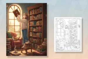 anime-character-in-a-cozy - anime color pages