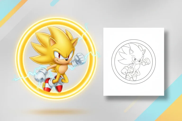 super-sonic-bursting-through-a - sonic coloring pages super sonic