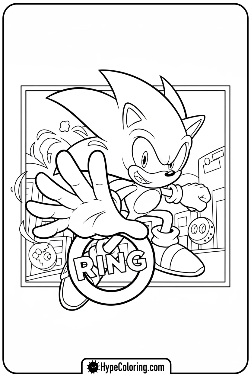 super-sonic-high-fiving - sonic coloring pages super sonic
