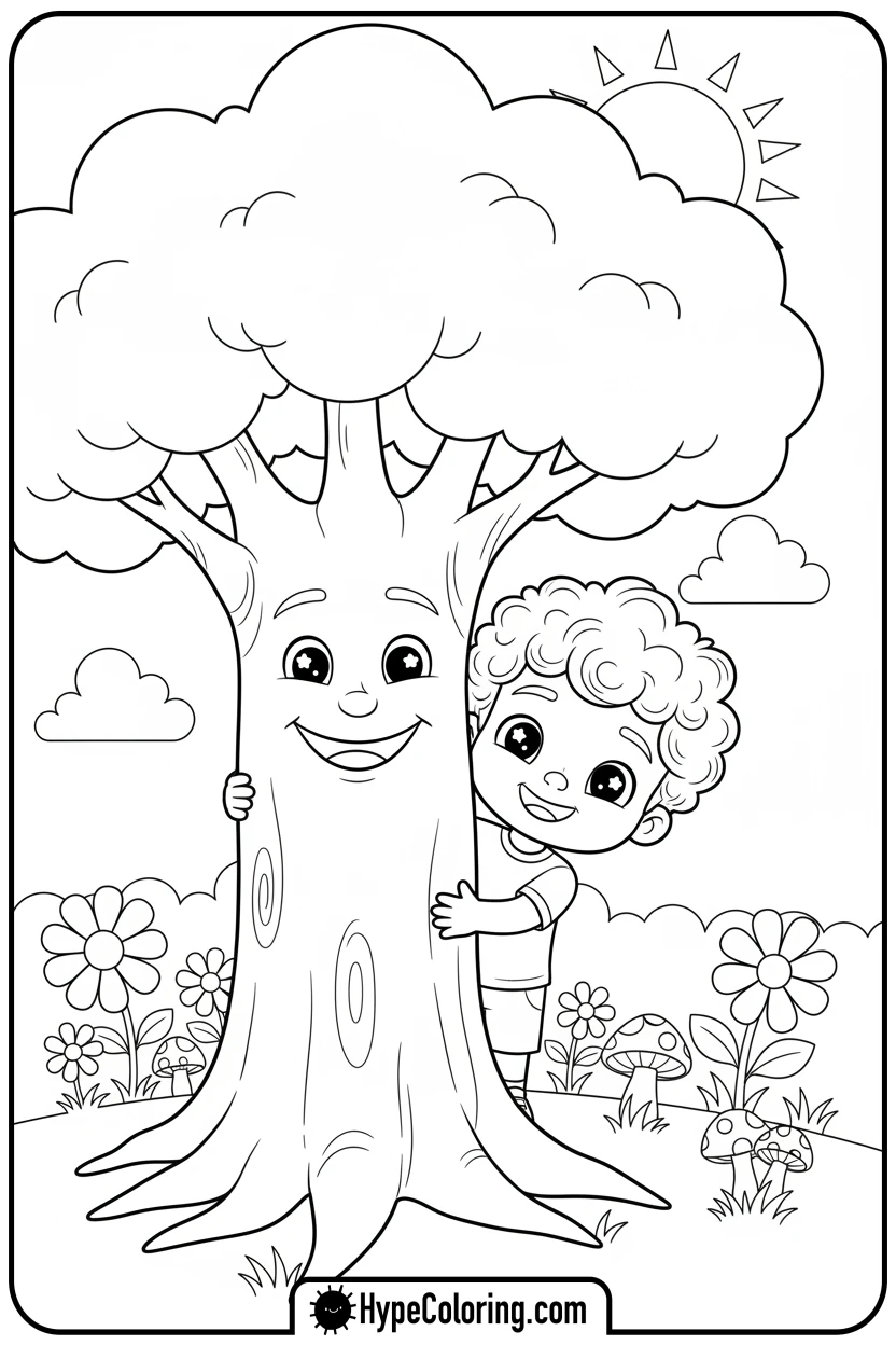jj-playing-hide-and-seek - cocomelon coloring pages