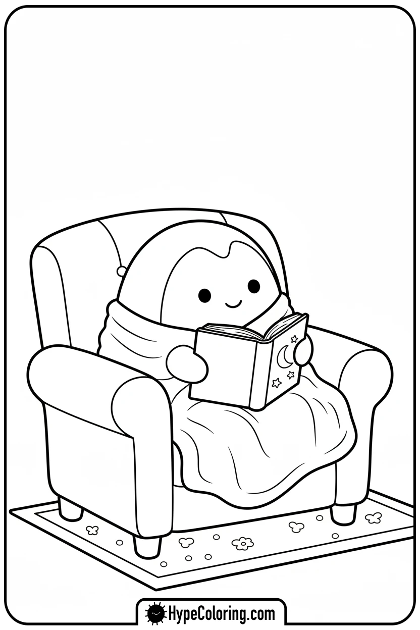 Click to download PDF squishmallow-reading-book - squishmallow coloring pages