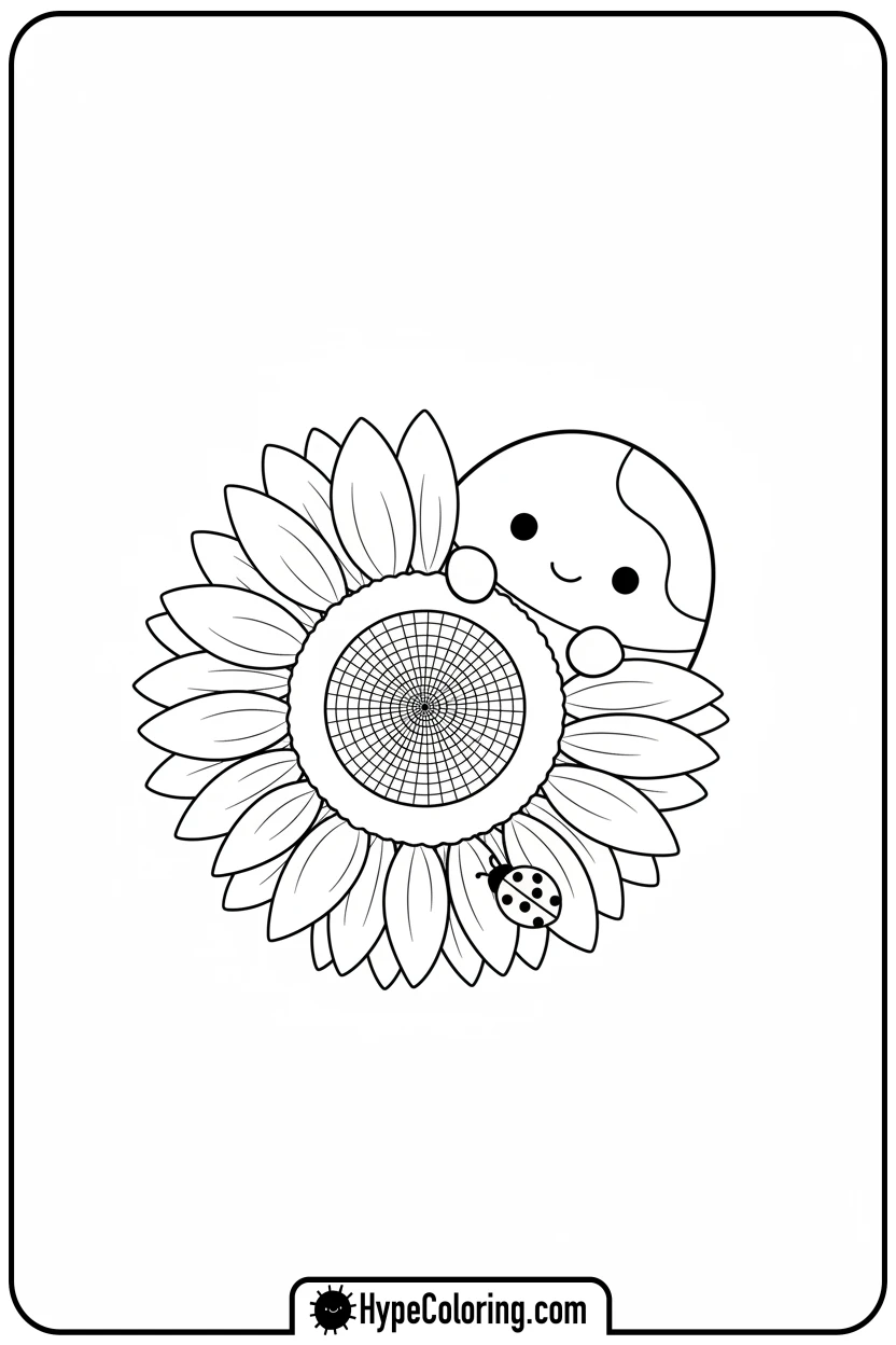 Click to download PDF squishmallow-in-sunflower - squishmallow coloring pages