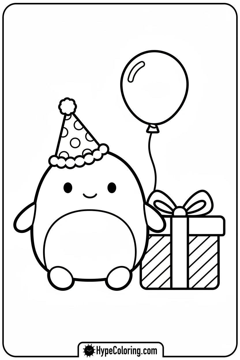 Click to download PDF birthday-squishmallow - squishmallow coloring pages