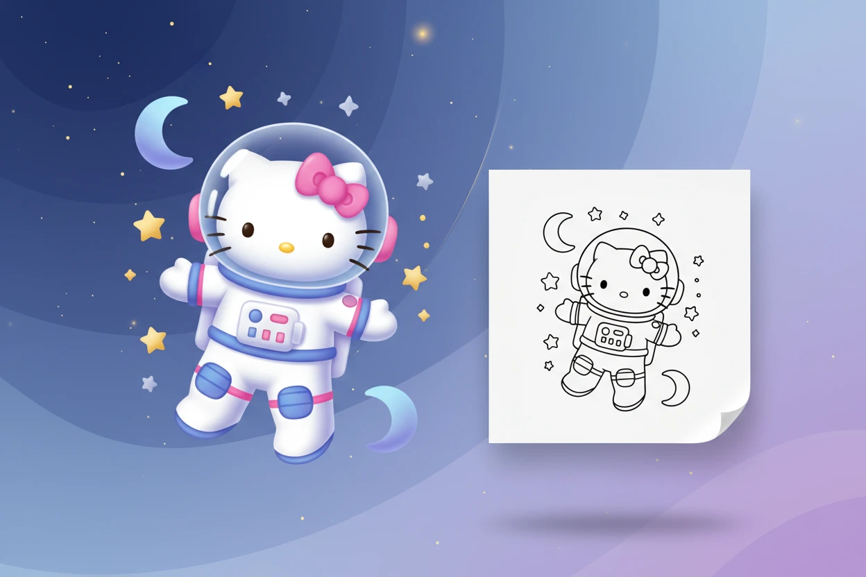 hello-kitty-wearing-a-cute - hello kitty coloring pages printable
