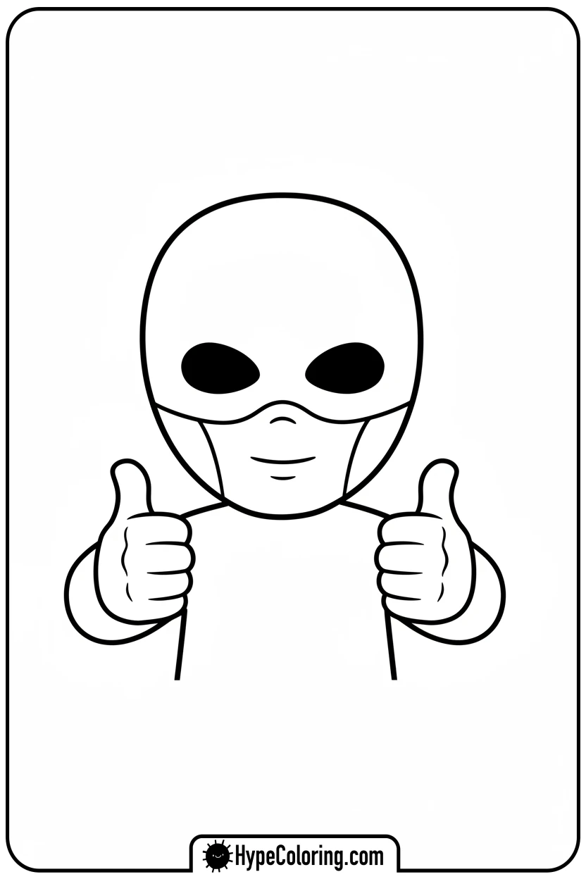 front-man-giving-thumbs-up - squid game coloring pages
