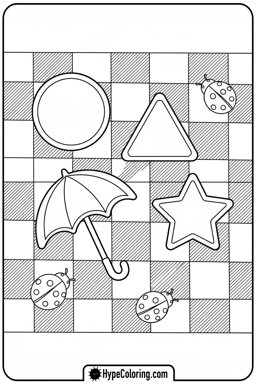 dalgona-candy-picnic - squid game coloring pages