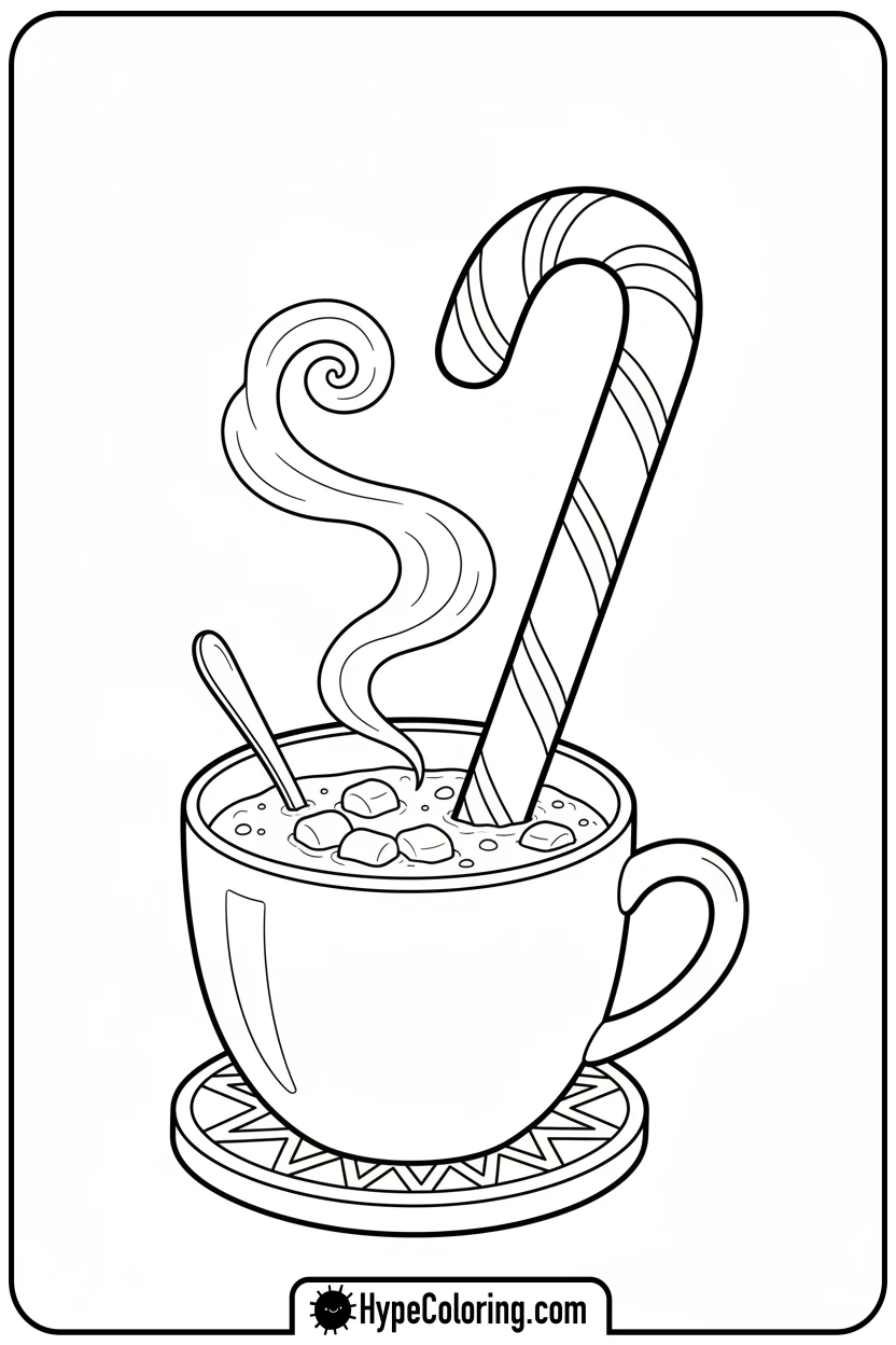 candy-cane-stirring-cocoa - candy cane coloring pages