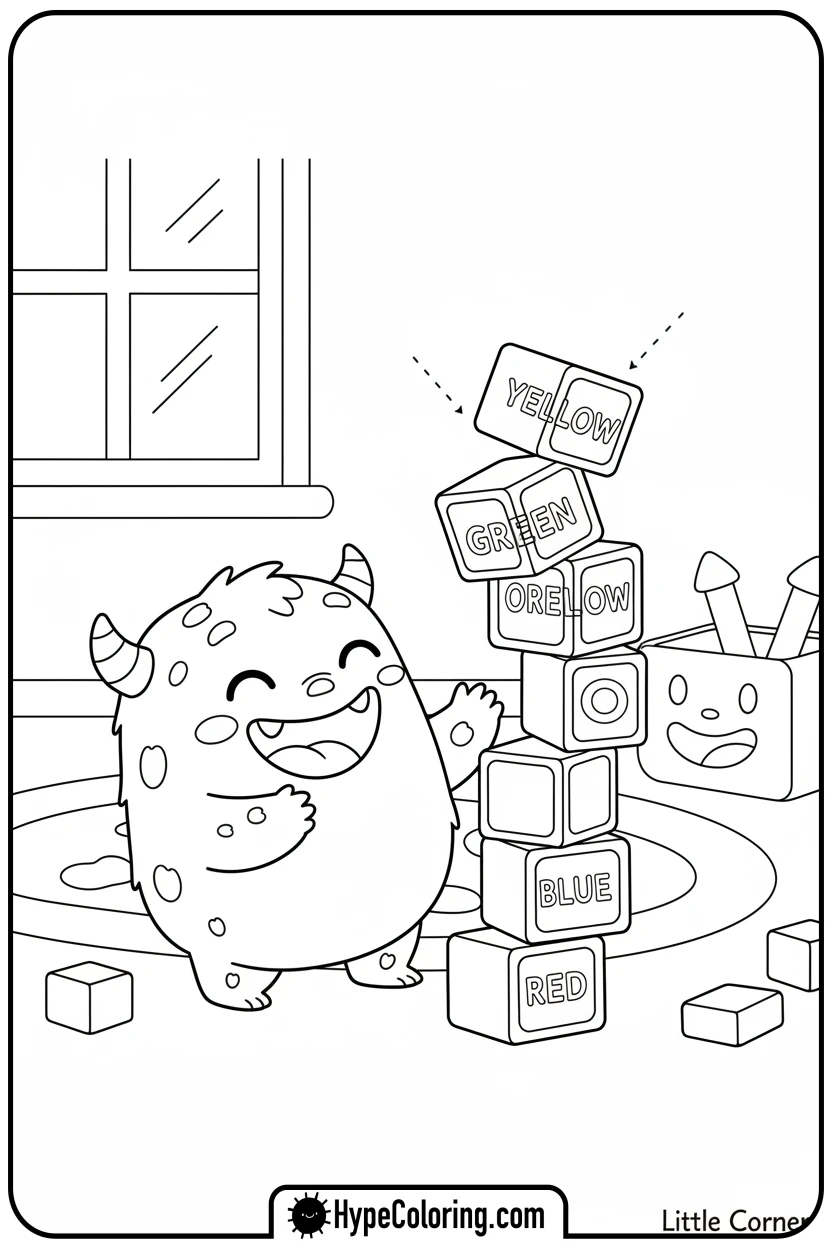 little-corner-stacking-blocks - Little Corner coloring pages