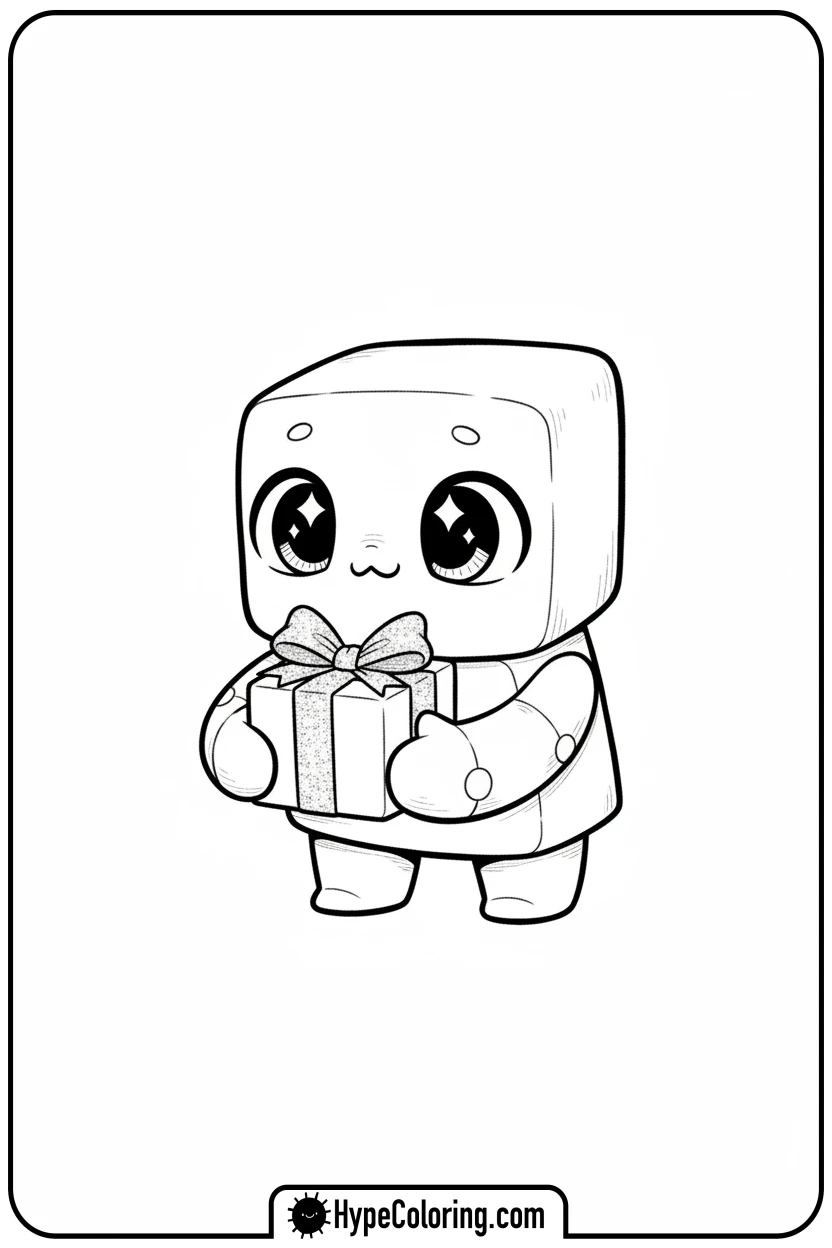 little-corner-giving-a-gift - Little Corner coloring pages