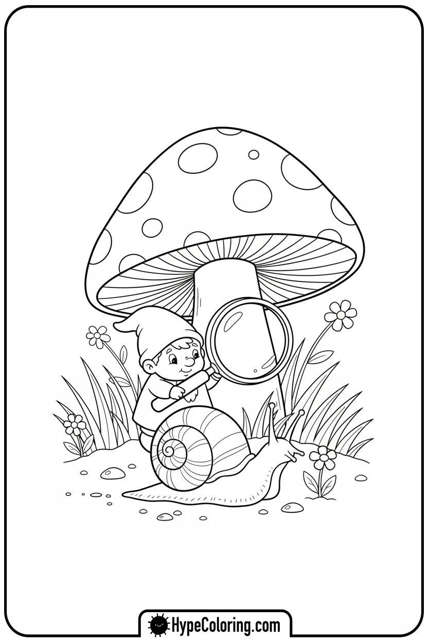little-corner-observing-snail - Little Corner coloring pages