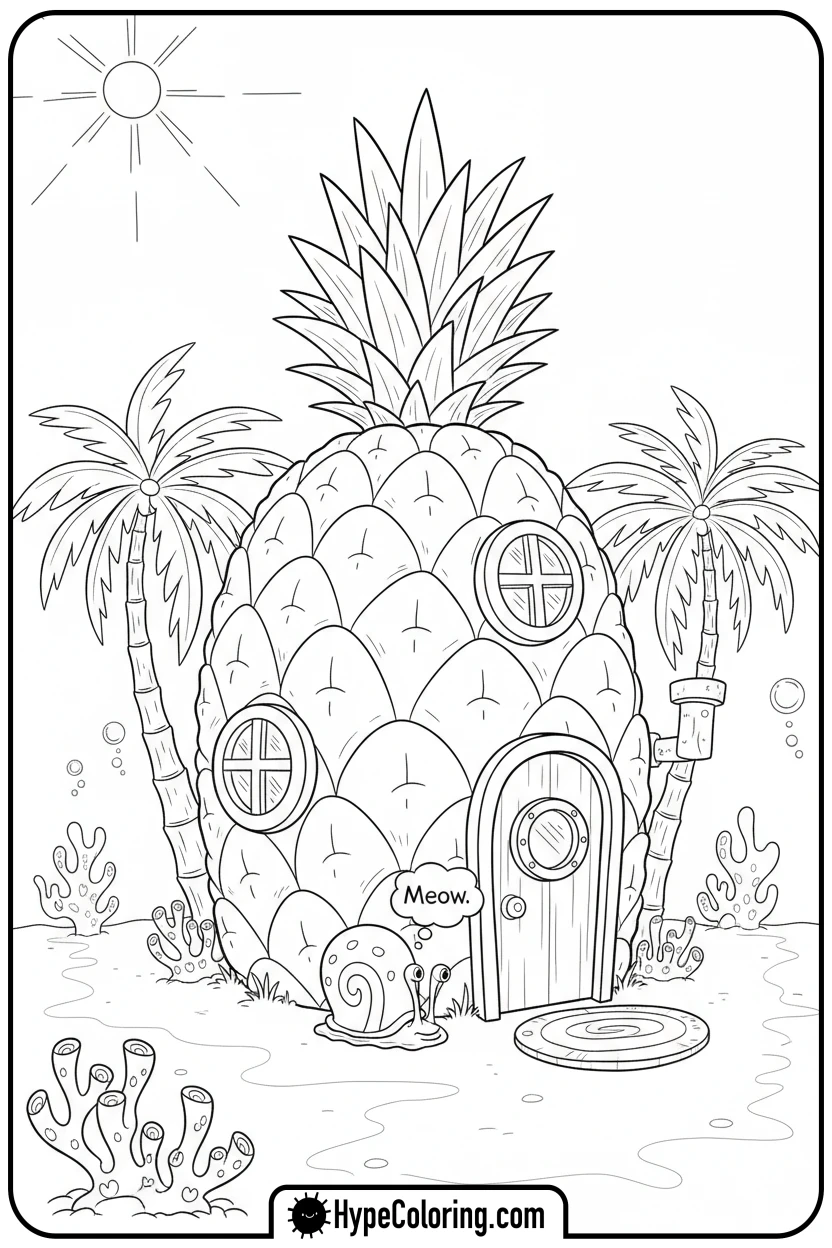 spongebob-s-house-gary-napping - SpongeBob’s House