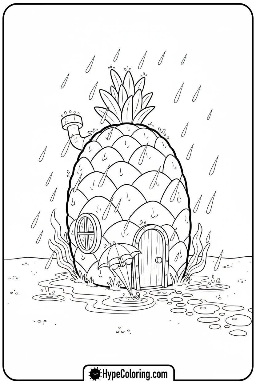 spongebob-s-house-in-rain - SpongeBob’s House