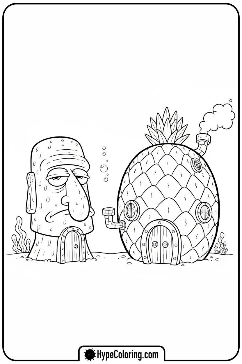 spongebob-s-house-from-squidward-s - SpongeBob’s House