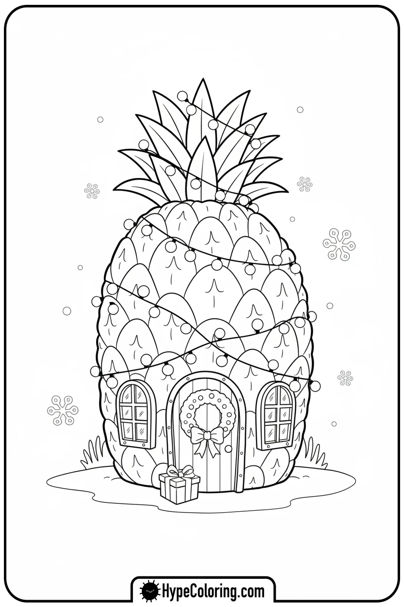 spongebob-s-house-christmas-lights - SpongeBob’s House