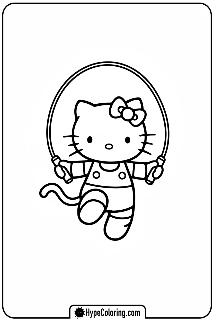hello-kitty-monkey-trace-skipping-rope - Hello Kitty Monkey Trace