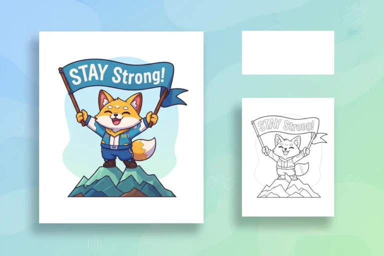 a-skz-character-standing-triumphantly - Skz Coloring Sheets
