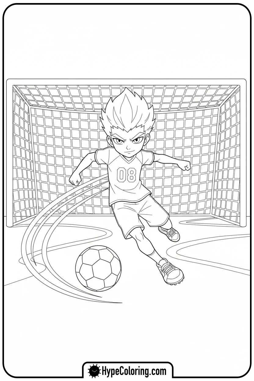 Click to download PDF skz-character-kicking-soccer-ball - Skz Coloring Sheets